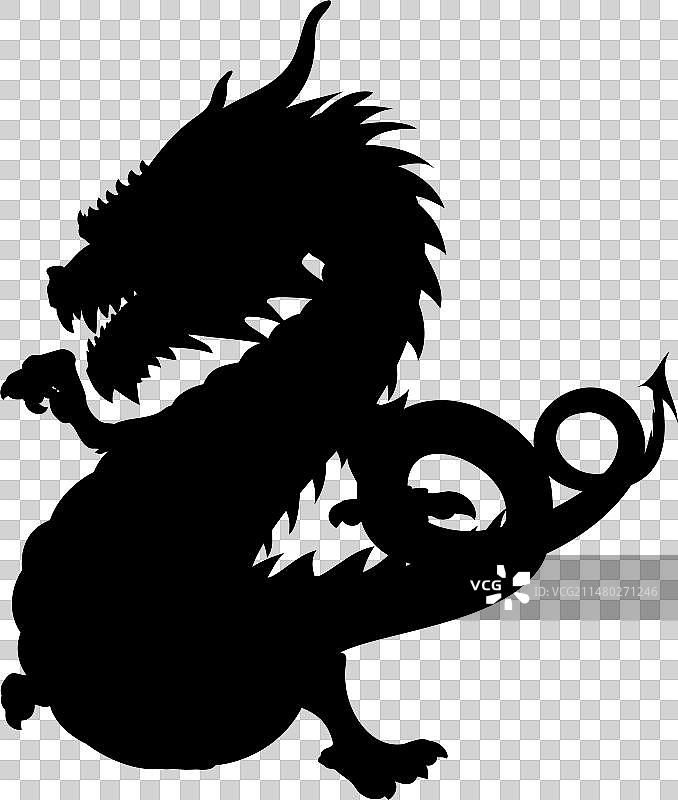 舞龙的形状（无翅膀）图片素材