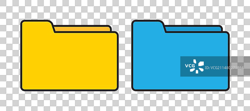 扁平文件夹合集图片素材