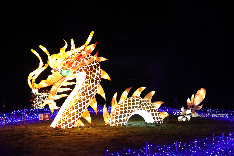 龙年春节元宵灯会图片素材