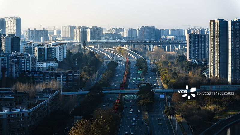 成都苏坡立交桥图片素材