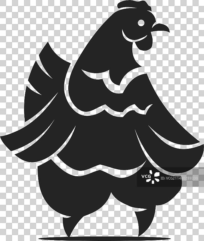 母鸡标志模板隔离品牌识别图标图片素材