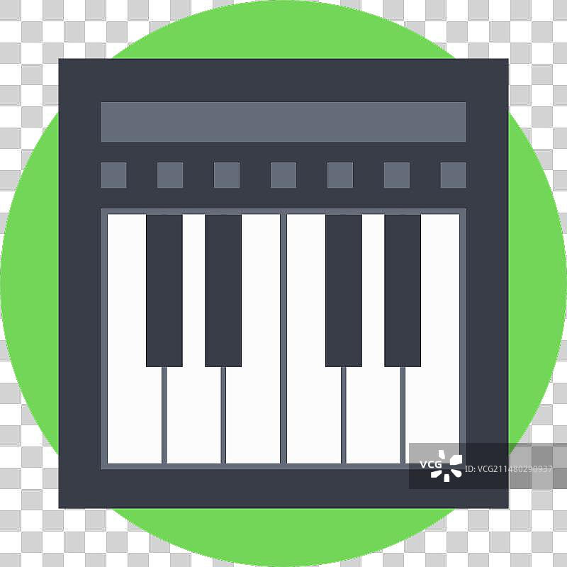 钢琴键盘图标图片素材