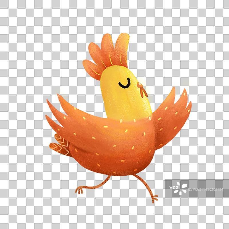 可爱公鸡动物图片素材