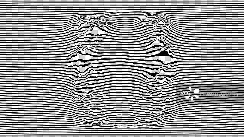 抽象条纹黑白背景图片素材