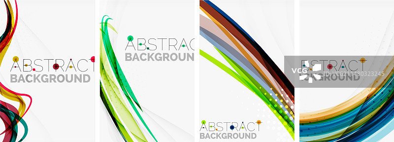 波浪设计背景海报图片素材