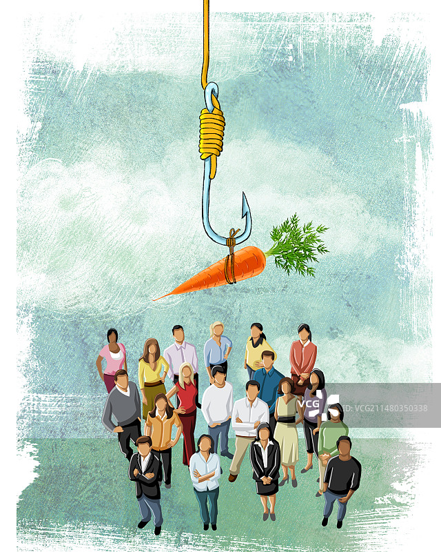 胡萝卜，招聘，就业，诱惑，钓鱼图片素材