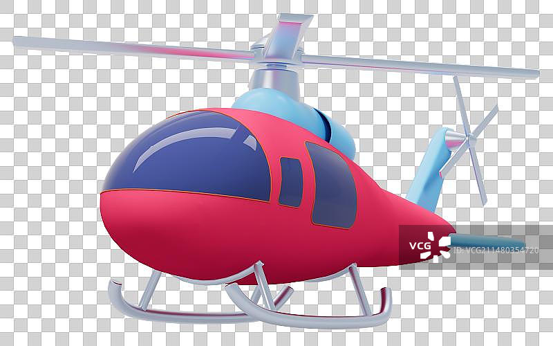 元素卡通飞机3D插画图片素材