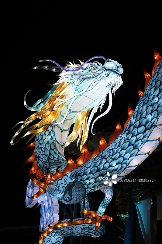 横店灯会龙灯图片素材