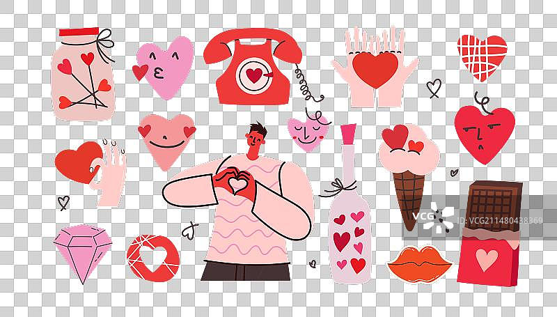 情人节元素大合集图片素材