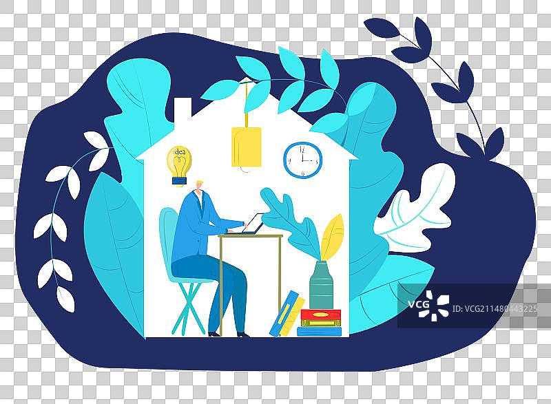 在家办公商业概念图片素材