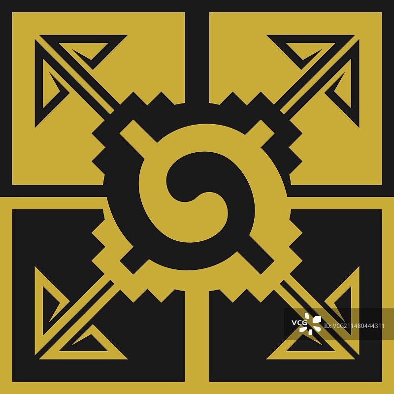 阿兹特克文明的部落象征图片素材