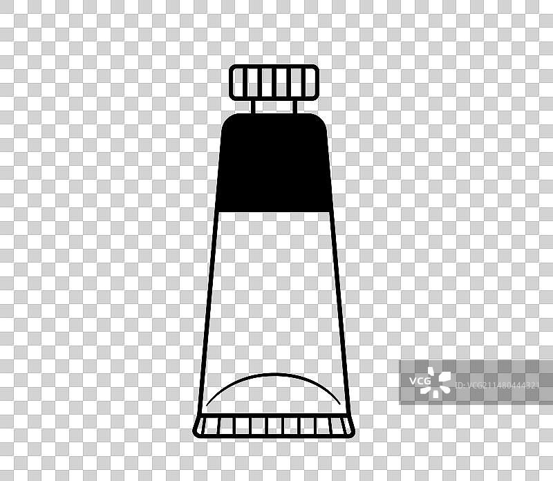 白色背景上的油漆管图标图片素材