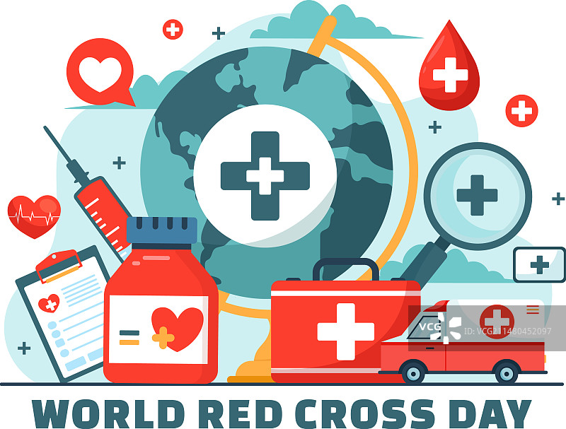5月8日世界红十字日医疗健康图片素材