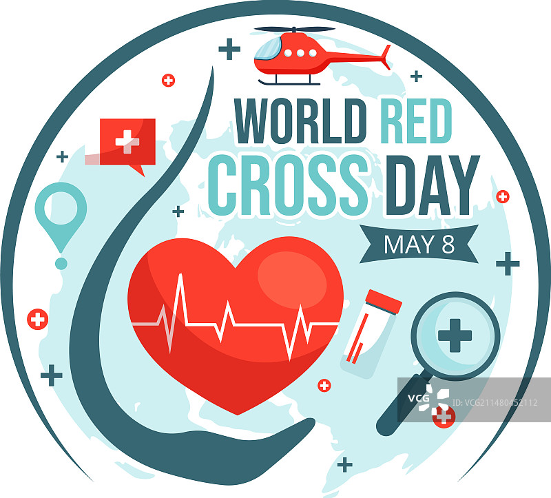 5月8日世界红十字日医疗健康图片素材