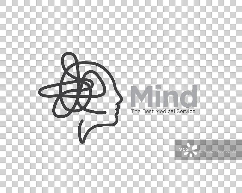 医疗健康心理健康Logo设计图片素材