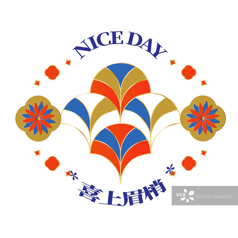 新中式纹样图章设计模板图片素材