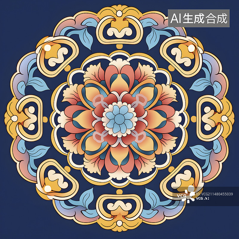 【AI数字艺术】中国传统艺术:掐丝珐琅艺术图片素材