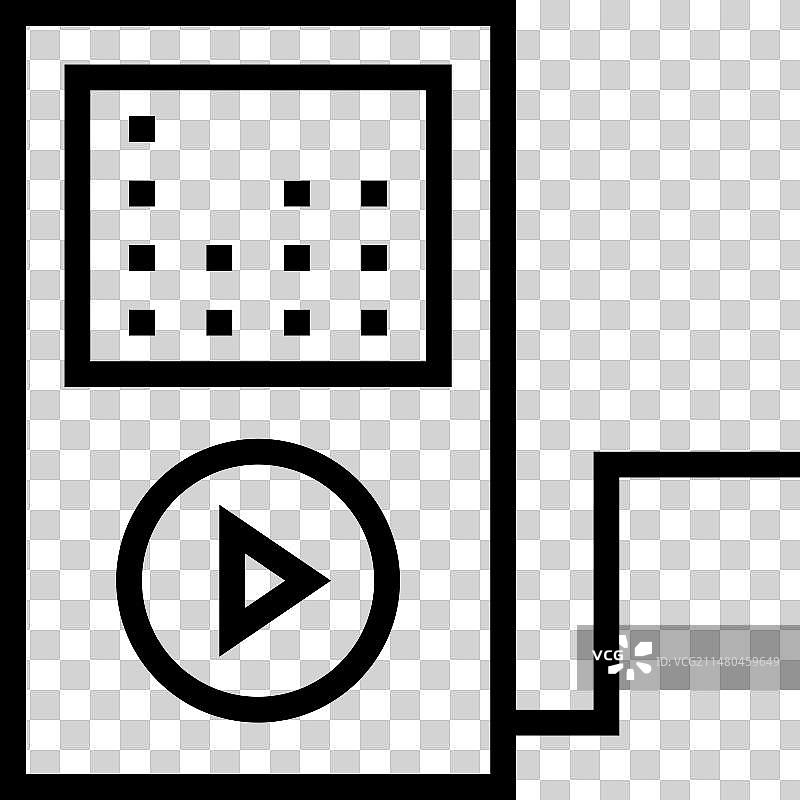 iPod线性图标图片素材