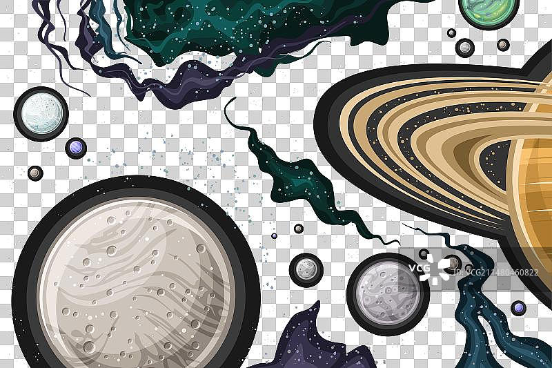 奇幻太空图表图片素材