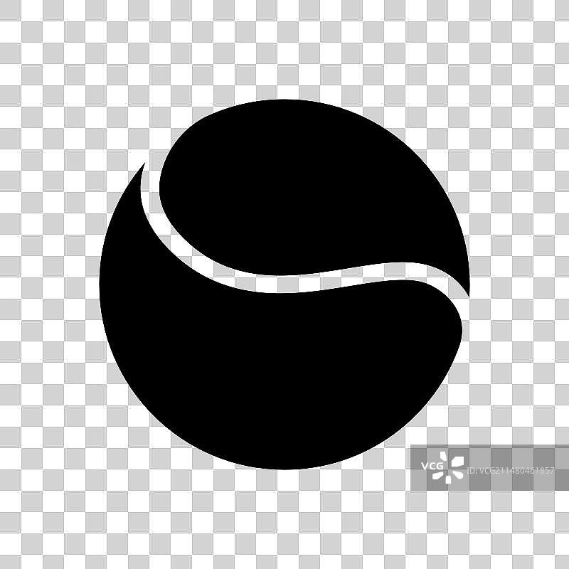 网球 - 黑白符号图片素材