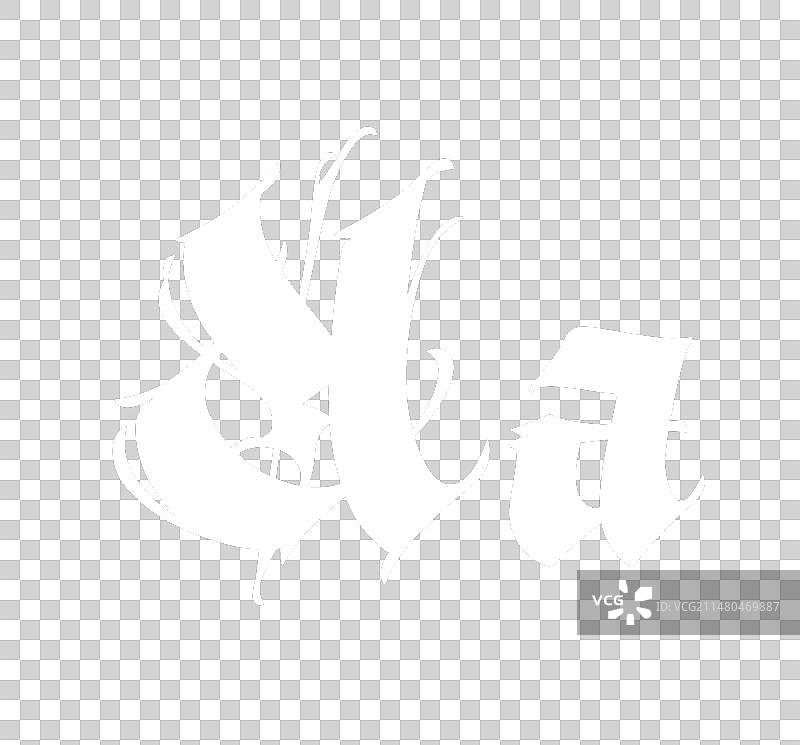 哥特式字母A图片素材