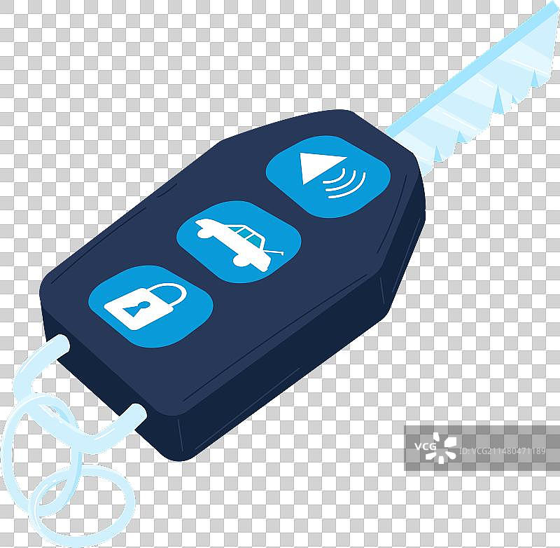 2.5D汽车钥匙遥控器图片素材