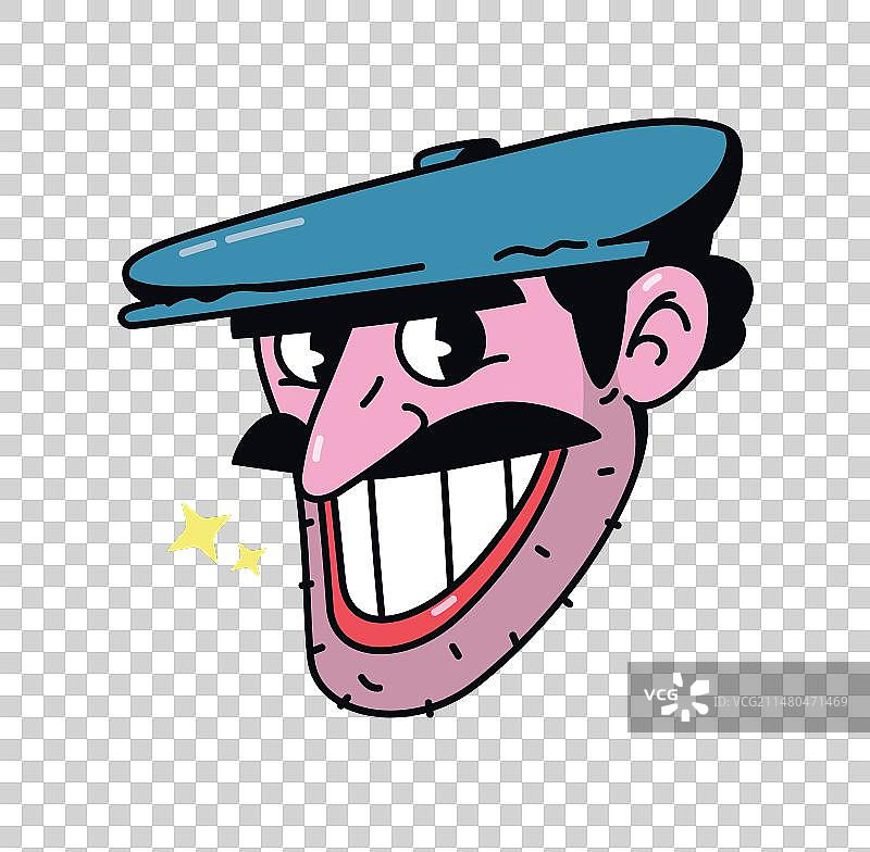 留着胡须的白人男性表情包图片素材