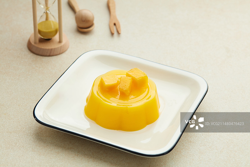 芒果布丁果冻图片素材