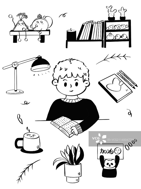 书桌摆件等等萌萌哒物品图片素材