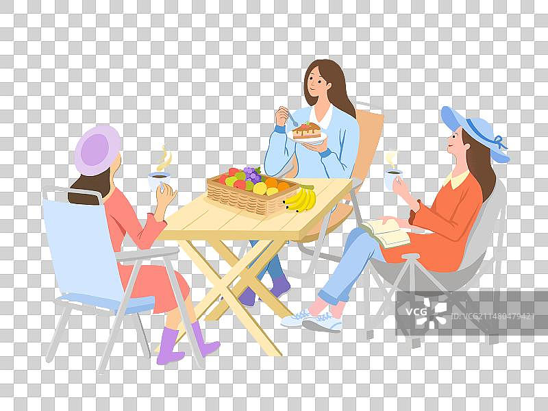 闺蜜下午茶图片素材