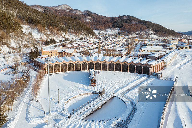 横道河子风光图片素材