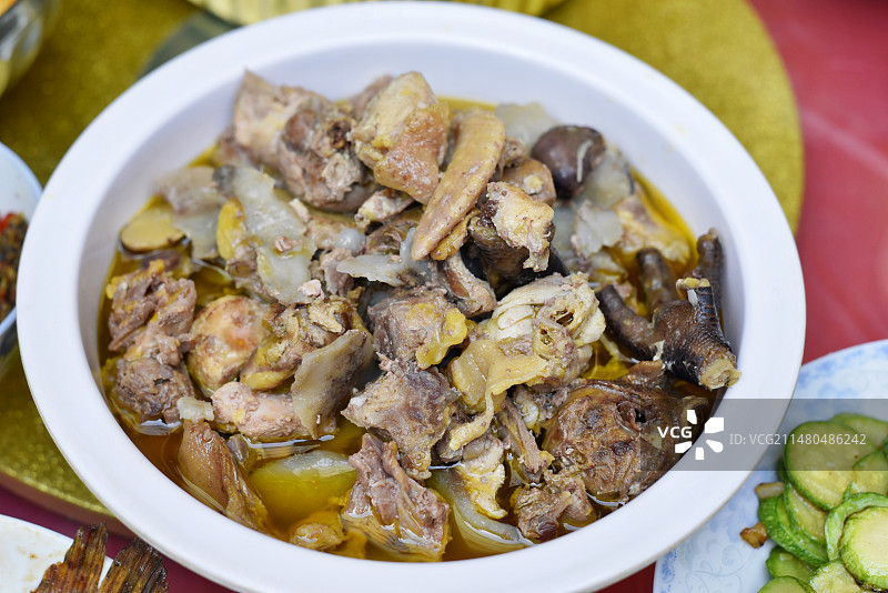 炖土鸡图片素材