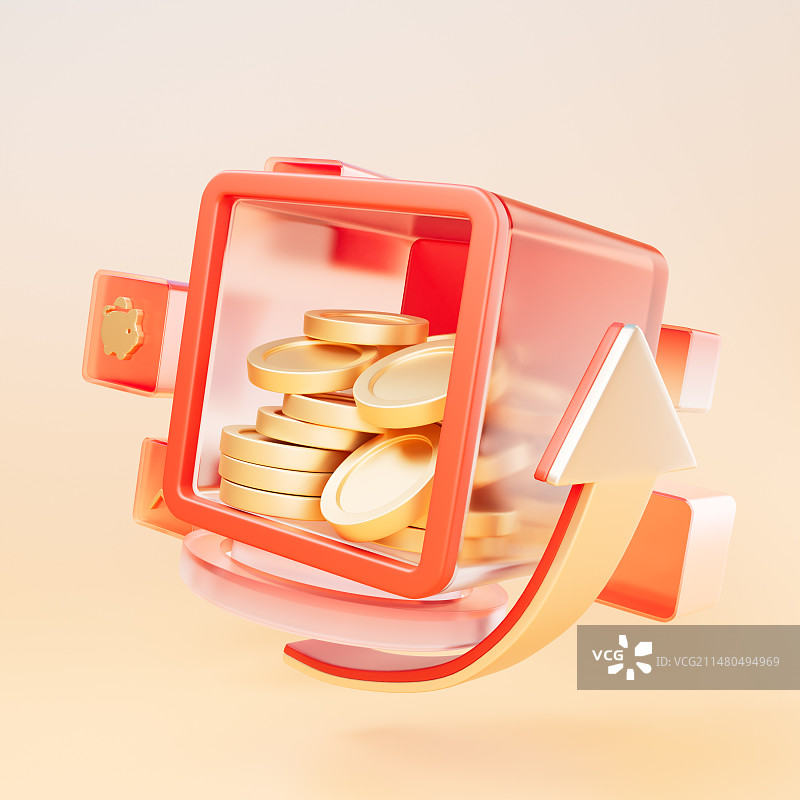金融理财三维素材图片素材