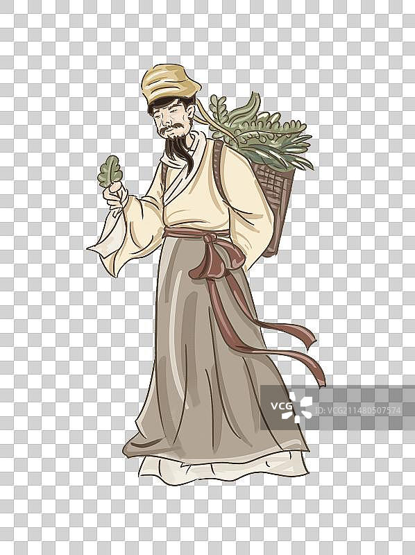 古代中医问诊场景图片素材