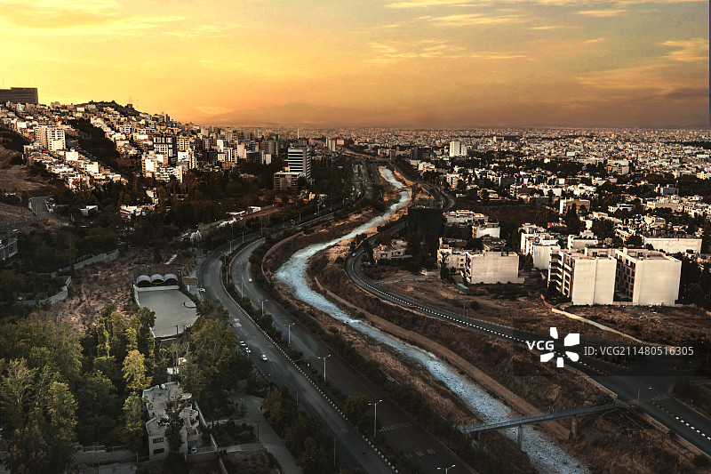 日落— 德黑兰图片素材