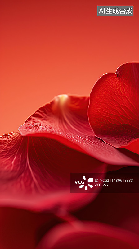 【AI数字艺术】红色玫瑰花瓣图片素材