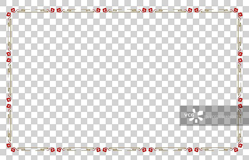 中式祥云边框素材图片素材