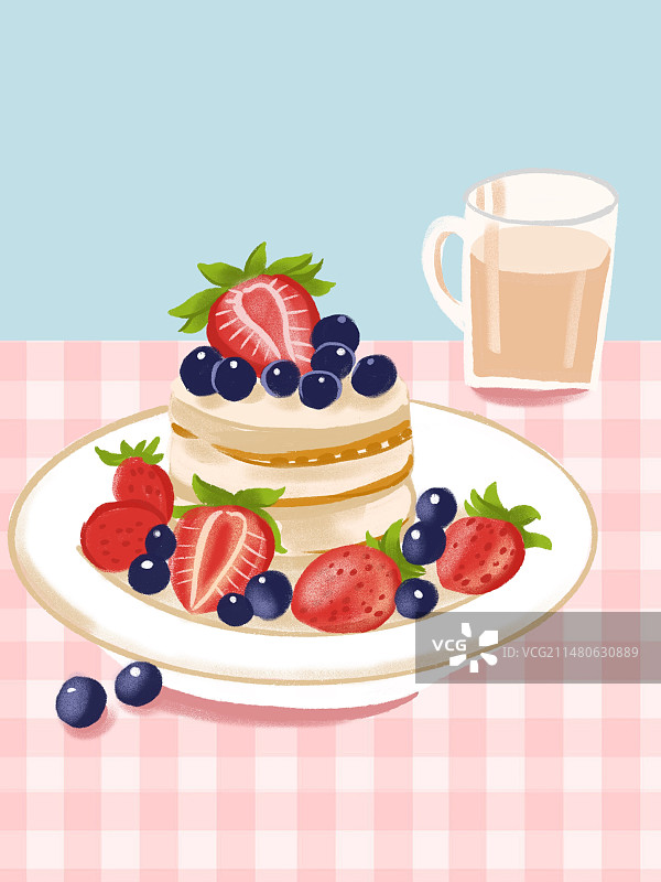 草莓蛋糕图片素材