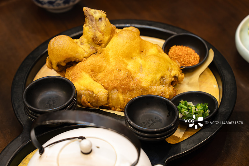 陕西西安特色小吃葫芦鸡图片素材