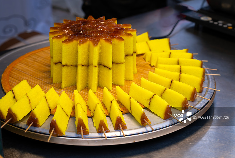 陕西特色小吃桂花糕图片素材