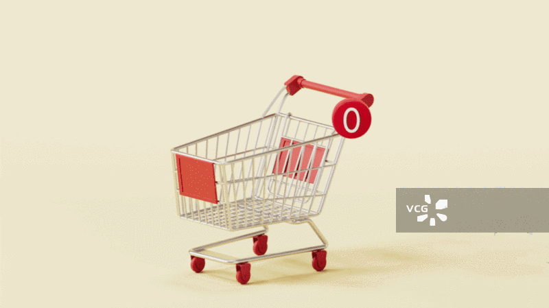 购物车电商概念3D渲染图片素材