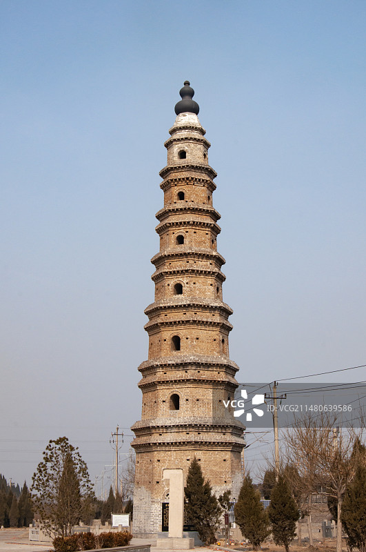 德州平原县崔家庙千佛塔图片素材