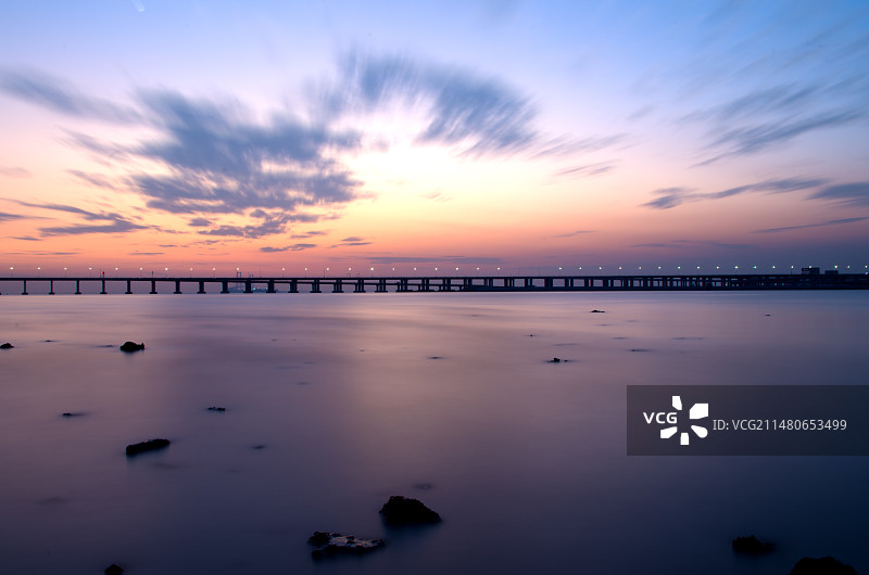 余晖映照图片素材