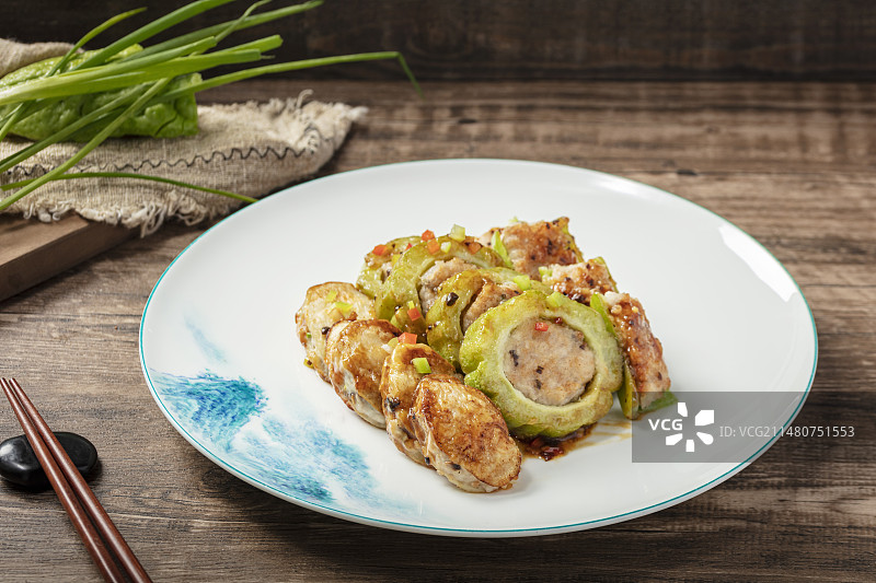 客家煎让三宝图片素材