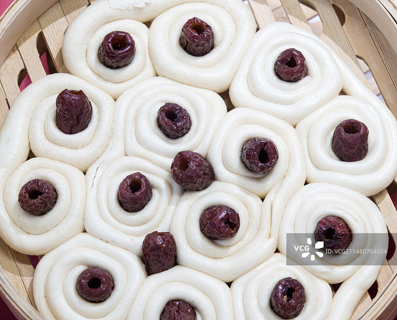 传统文化，北方面食，枣花馍图片素材