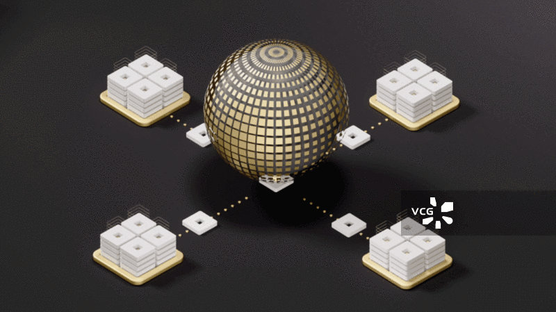 服务器与全球化概念3D渲染图片素材