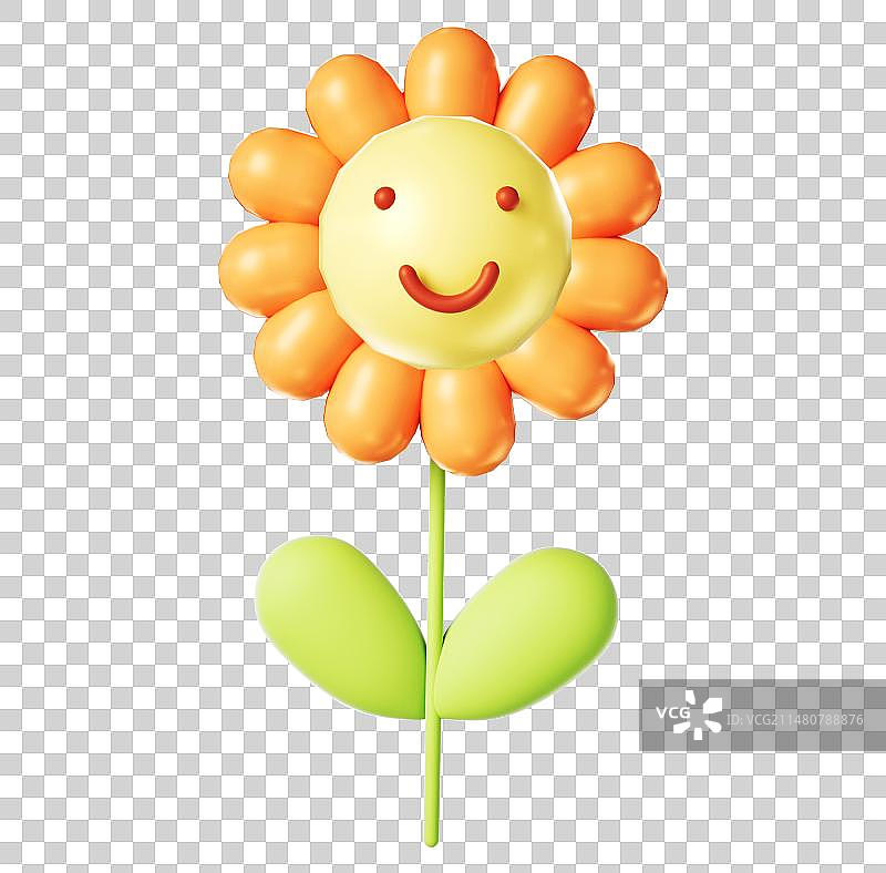 C4D膨胀花元素图片素材