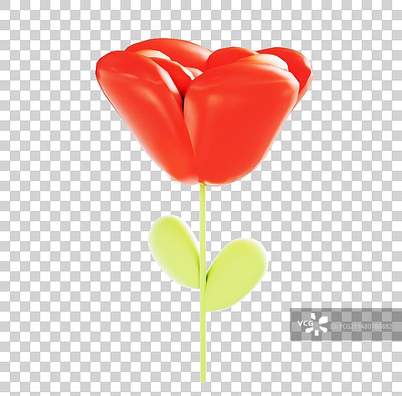 C4D膨胀花元素图片素材