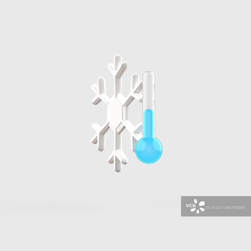 雪花晶体与温度图片素材