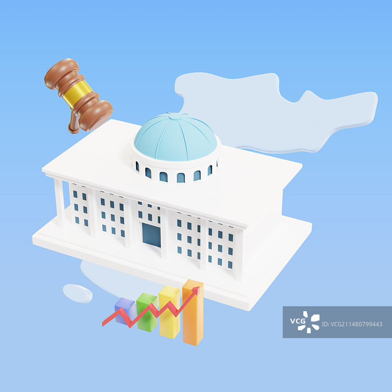 国会大厦和各种物体图片素材